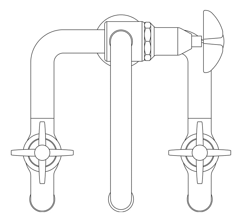 Plan Image of TapSet Hob GalvinEngineering GalvinLab Laboratory Swivel 3Way