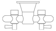 Plan Image of Turret Laboratory GalvinEngineering GalvinLab Gas RightAngle 2Way