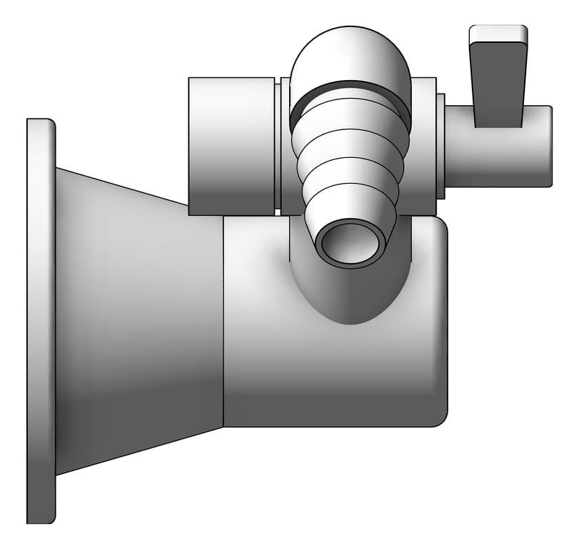 Left Image of Turret Laboratory GalvinEngineering GalvinLab Gas RightAngle