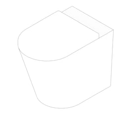 3D Documentation Image of ToiletPan WallFaced Galvin GalvinAssist Ambulant Rimless