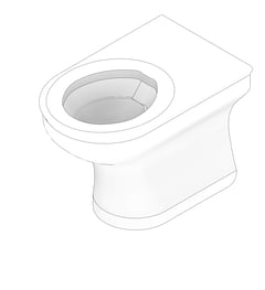 3D Documentation Image of ToiletPan WallFaced Galvin Wallgate LigatureResistant Ambulant Coved