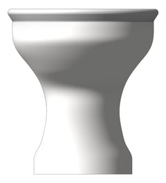 Front Image of ToiletPan WallFaced Galvin Wallgate LigatureResistant Coved