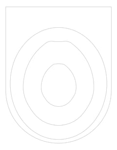 Plan Image of ToiletPan WallFaced Galvin Wallgate LigatureResistant