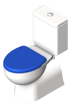 3D Shaded Image of ToiletSuite CloseCoupled GalvinEngineering GalvinAssist