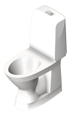 3D Shaded Image of ToiletSuite Freestanding GalvinEngineering IfoSpira Rimfree