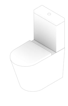 3D Documentation Image of ToiletSuite WallFaced Galvin GalvinAssist Ambulant Rimless