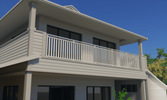 AIRE Hamptons Balustrade Image of Balustrade Railing GlassOutlet