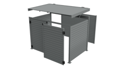 Equipment Enclosure Exploded Image of Enclosure HorizontalSlat GlassOutlet QuickScreen 65