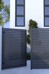 Horizontal Slat Pedestrian Gate Quickscreen Image of Gate HorizontalSlat GlassOutlet QuickScreen 90