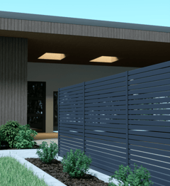 Quickscreen Slat Fencing Image of Fence Railing GlassOutlet