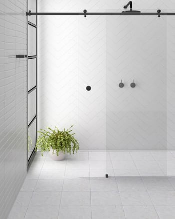 STAL Matte Black Image of Screen Shower GlassOutlet STAL