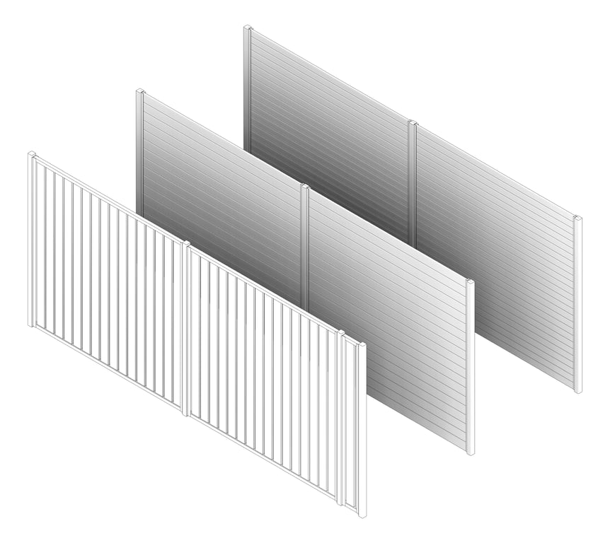 3D Documentation Image of Fence Railing GlassOutlet