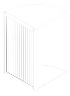 3D Documentation Image of Gate VerticalSlat GlassOutlet QuickScreen 65