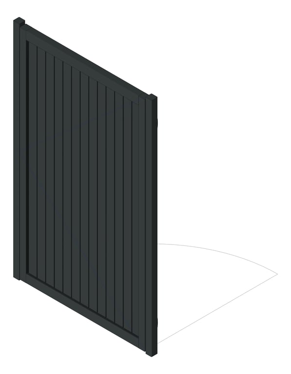 Image of Gate VerticalSlat GlassOutlet QuickScreen 65