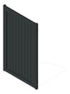 3D Shaded Image of Gate VerticalSlat GlassOutlet QuickScreen 90