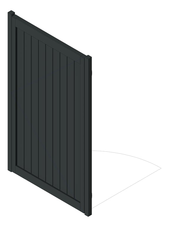 Image of Gate VerticalSlat GlassOutlet QuickScreen 90