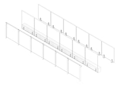 3D Documentation Image of Glass Balustrade Railing GlassOutlet