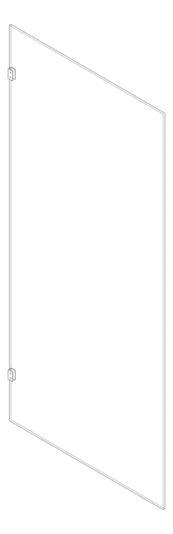 3D Documentation Image of Screen Shower GlassOutlet Frameless