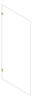 3D Shaded Image of Screen Shower GlassOutlet Frameless