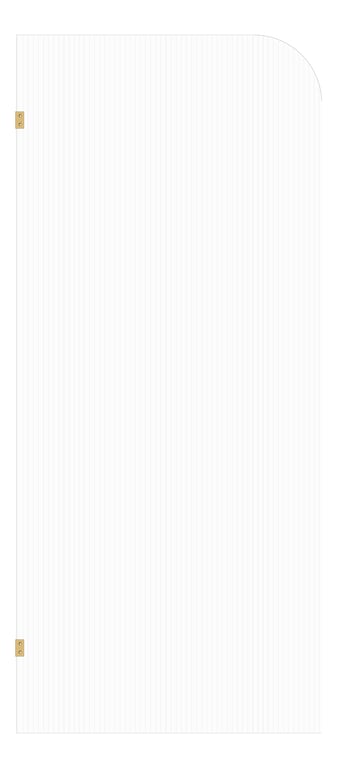 Front Image of Screen Shower GlassOutlet Narrow Reeded