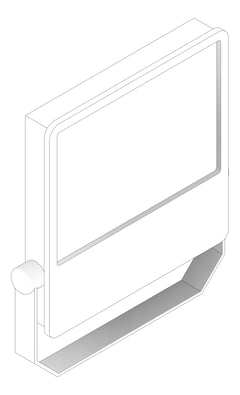 3D Documentation Image of Lighting Floodlight IlluminatePros Trunnion Bracket