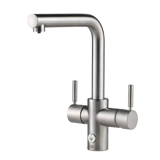 Insinkerator Multitap 4N1 L Shape Brushed Steel.jpg Image of InSinkErator - Taps