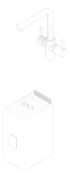 3D Documentation Image of Multitap Assembled InSinkErator 3in1 Lshape