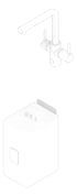 3D Documentation Image of Multitap Assembled InSinkErator 4in1Ambient Lshape
