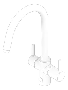 3D Documentation Image of TapSet 4in1Ambient InSinkErator Jshape