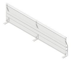 3D Shaded Image of Barrier Parking IngalCivil SpringBUFFA StandardPost NZ