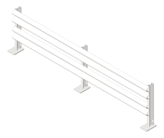 3D Shaded Image of Barrier Parking IngalCivil ZEEPark TruckShield NZ