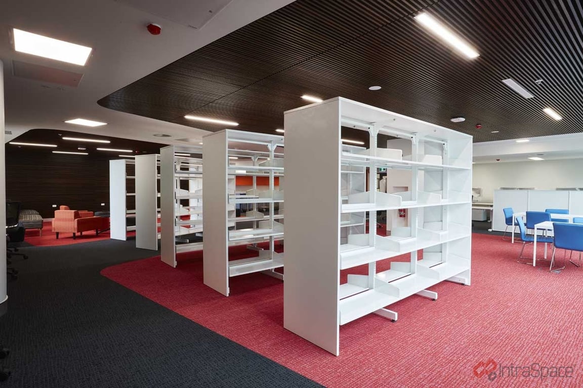 IntraSpace-Perth-Childrens-Hospital-40.jpg Image of Shelving Library Intraspace Metal