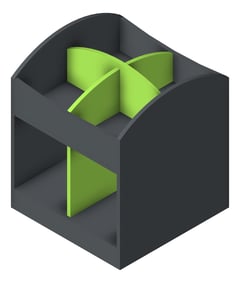 3D Presentation Image of BookBox Library IntraSpace Single