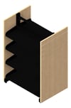 3D Presentation Image of Shelving Library Intraspace Metal