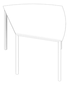 3D Documentation Image of Table Student IntraSpace TriTable