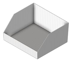 3D Shaded Image of Basket Wire IntraSpace HookOn Large