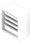 3D Documentation Image of Cabinet UnderBench IntraSpace Clinical IntraMed Baskets Wire 1Large 3Small