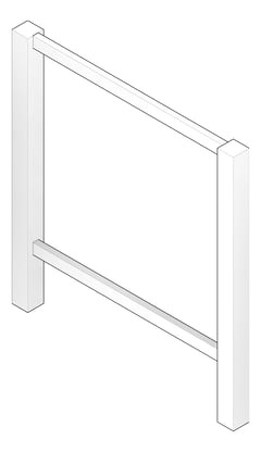 3D Documentation Image of HookPost IntraSpace StainlessSteel 450H