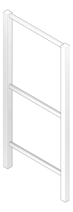 3D Documentation Image of HookPost IntraSpace StainlessSteel 900H