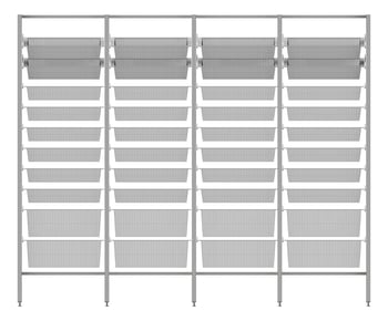 Front Image of ShelvingArray ModularRack IntraSpace IntraMed Baskets 2Large 8Small EpoxyFrame