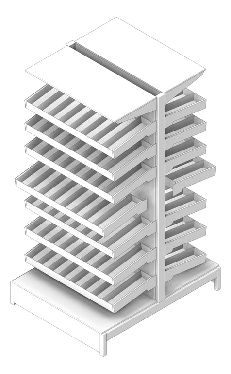 Navigate to Shelving Freestanding IntraSpace IntraMed Pharmacy DoubleSided