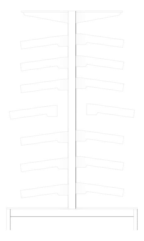 Left Image of Shelving Freestanding IntraSpace IntraMed Pharmacy DoubleSided