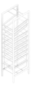 3D Documentation Image of Shelving ModularRack IntraSpace IntraMed Baskets 2Large 7Small