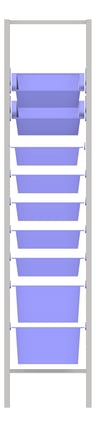 Front Image of Shelving ModularRack IntraSpace IntraMed Baskets 2Large 7Small