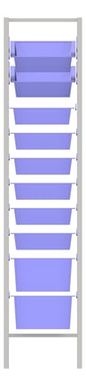 Front Image of Shelving ModularRack IntraSpace IntraMed Baskets 2Large 8Small