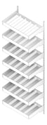 3D Documentation Image of Shelving WallMount IntraSpace IntraMed Pharmacy FullHeight