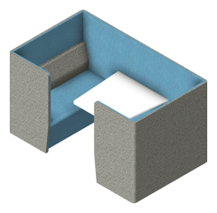 3D Presentation Image of OfficePod Booth IntraSpace Motion Pod6