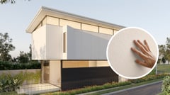 Hardie Fine Texture Cladding Combined Close Up JamesHardie.jpg Image of Cladding Textured JamesHardie HardieFineTextureCladding Domino