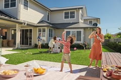 Linea Hamptons Exterior Woonona James Hardie 8.jpg Image of James Hardie - External Cladding - Linea Weatherboard