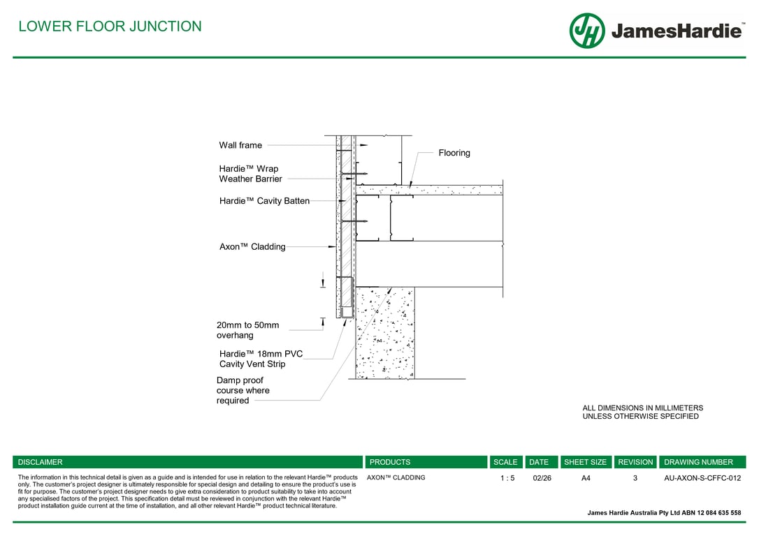 Navigate to AU-AXON-S-CFFC-012 - LOWER FLOOR JUNCTION